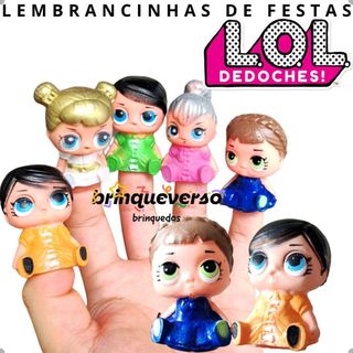 Dedoche LOL Surprise Mini Boneca lol Para Lembrancinhas Aniversário, Kit Festa, Brinquedo Banho Deco