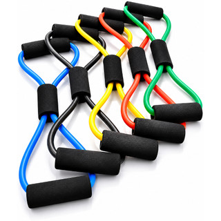 Elásticos formato em 8 Para Malhar - Extensor Academia / Treino Pilates / Exercícios Alongamento/ CrossTube