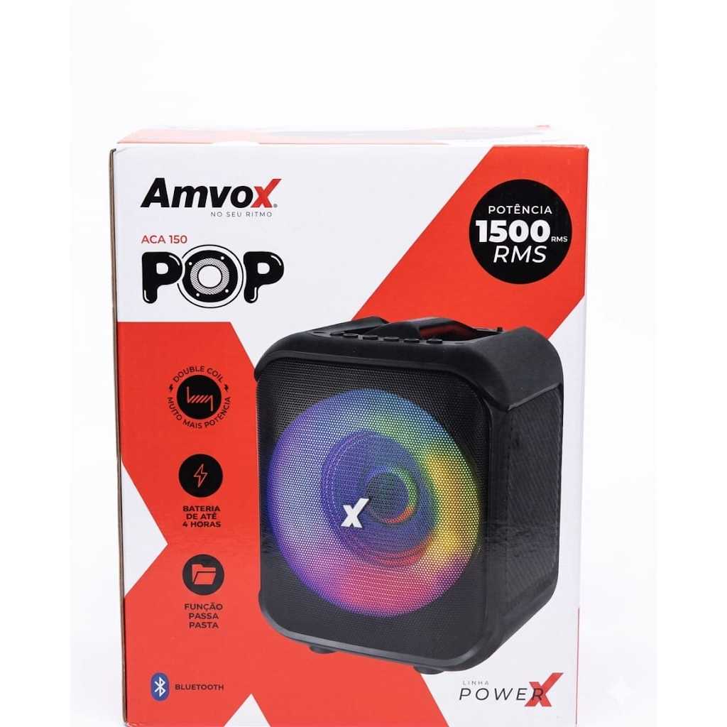caixa de som mini amvox aca 150 pop