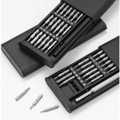 Kit Jogo Ferramenta Chave Magnética Precisão 24 Peças Pequenos Reparos Celular PC Notebook Óculos ANGELA