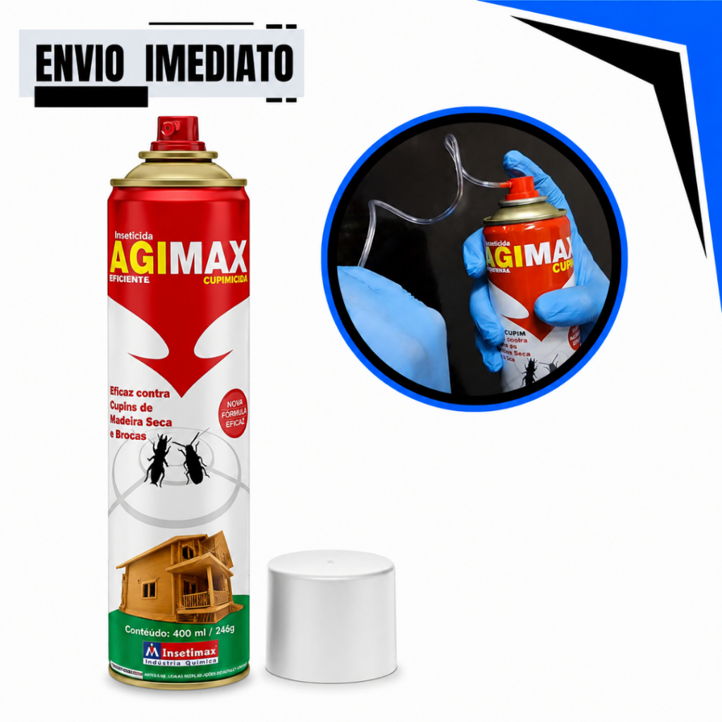 Spray Aerossol Dedetizador De Cupim 400ml Proteção Madeira Móveis Eficaz