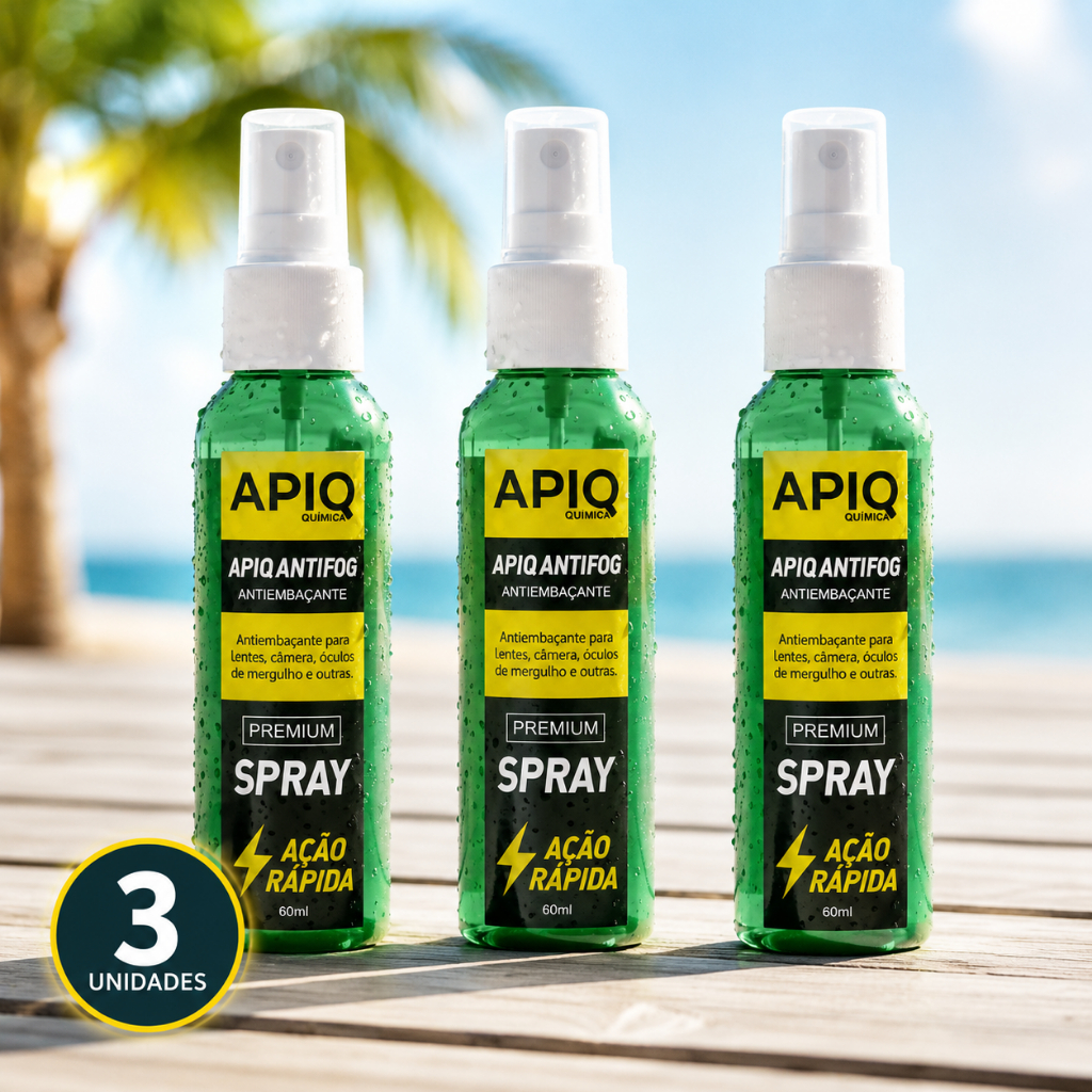 3 Antifog Ante embaçante Para Óculos De Natação E Mergulho 60ml