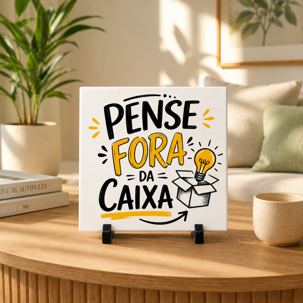 Azulejo Decorativo 15x15  | Presente Decorativo | Pense fora da caixa