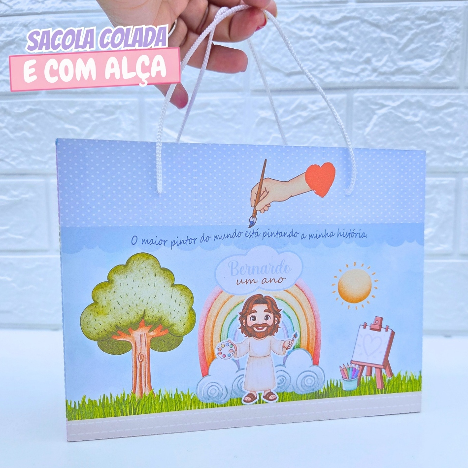 Sacolinha Personalizada O Maior Pintor do Mundo | Sacolinha Surpresa | Lembrancinha  | Aniversário
