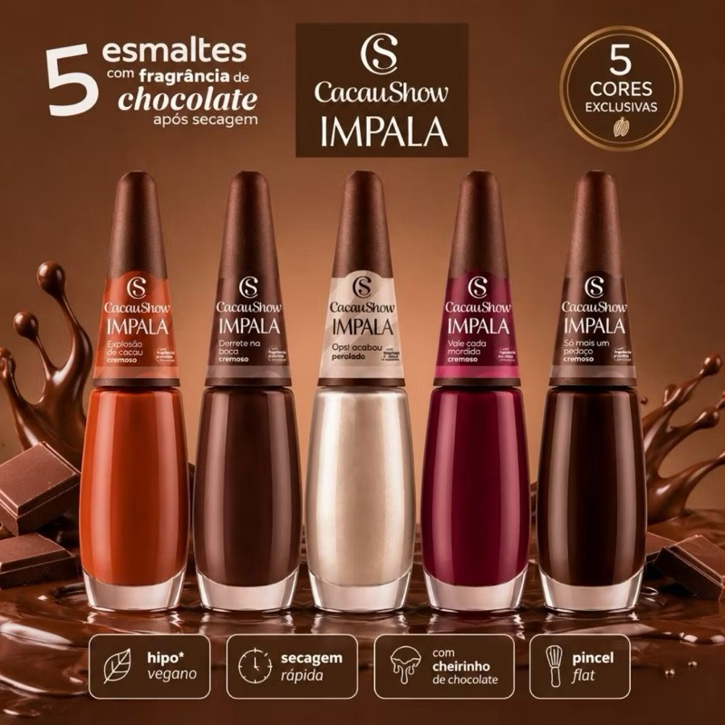 Esmalte Impala Coleção Cacau Show - Escolher Cor