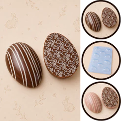 BWB 3614 KIT COM 3 FORMAS ESPECIAL SILICONE OVO DE PÁSCOA 50G ALTO RENDIMENTO (CHOCO)