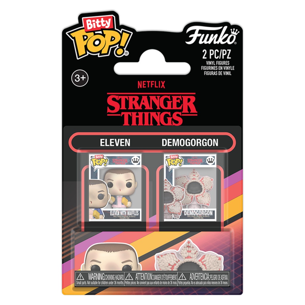 FUNKO BITTY POP STRANGER THINGS - ELEVEN & DEMOGORGON 2-PACK (88937) NOVO ORIGINAL
