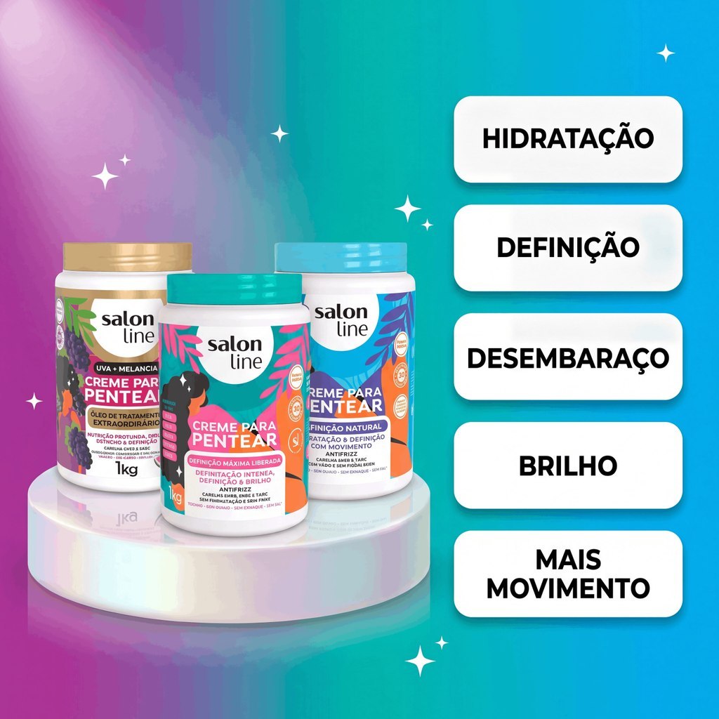 Kit Definição, Hidratação e Nutrição com 3 Cremes para Pentear · foto 2