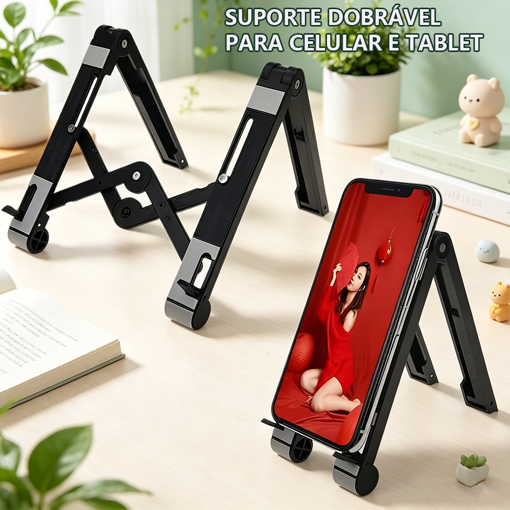 Suporte para Celular Moto Ferro Retrovisor com 360° Rotação para GPS Celulares de 4,8" a 7,2" SUP017