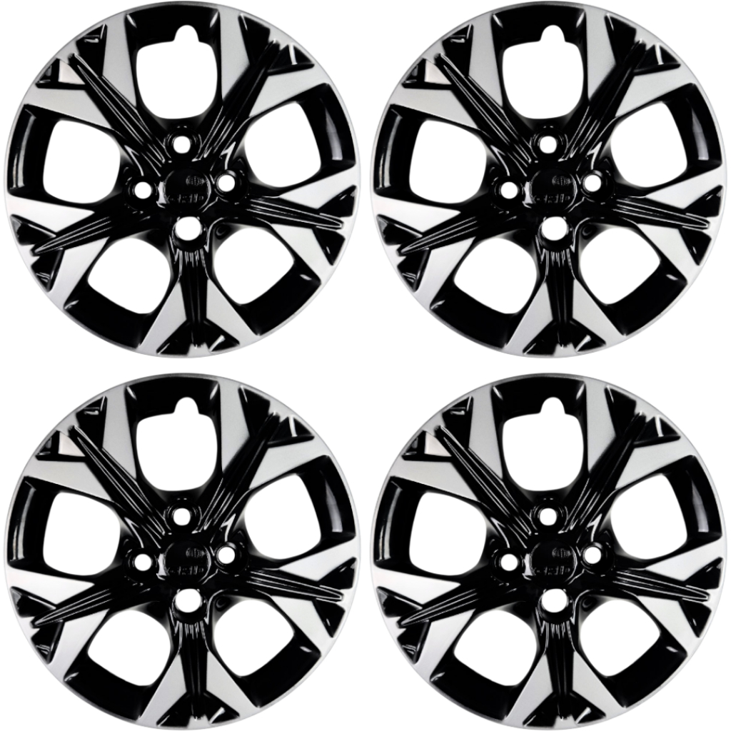 Jogo Calota Chevrolet Onix Prisma Roda Aro 15 2021 Preto Prata Gm