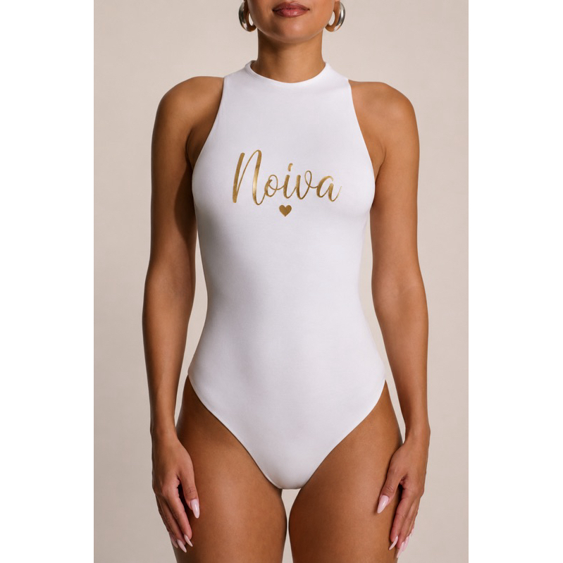 Body Personalizado Noiva | Time da Noiva | Bride Squad | Chá de Lingerie | Despedida de Solteira | Maiô Feminino — imagem 2 de 2