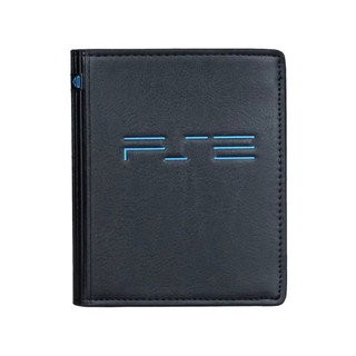 Carteira PS2 PlayStation 2 Gamer Geek Dobrável Porta Cartões Moedas e Cédulas