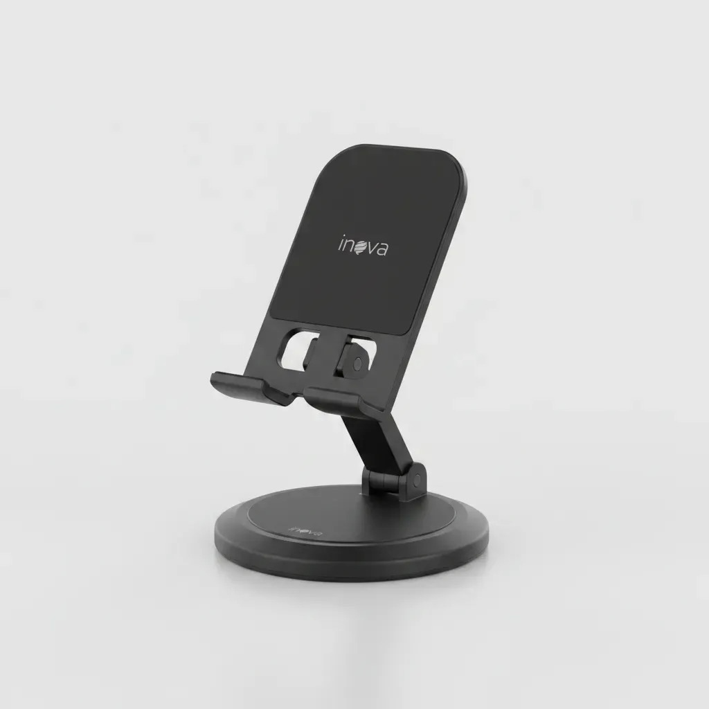 Suporte Para Celular e Tablet Dobrável Portátil Ajustável Apoio Mesa