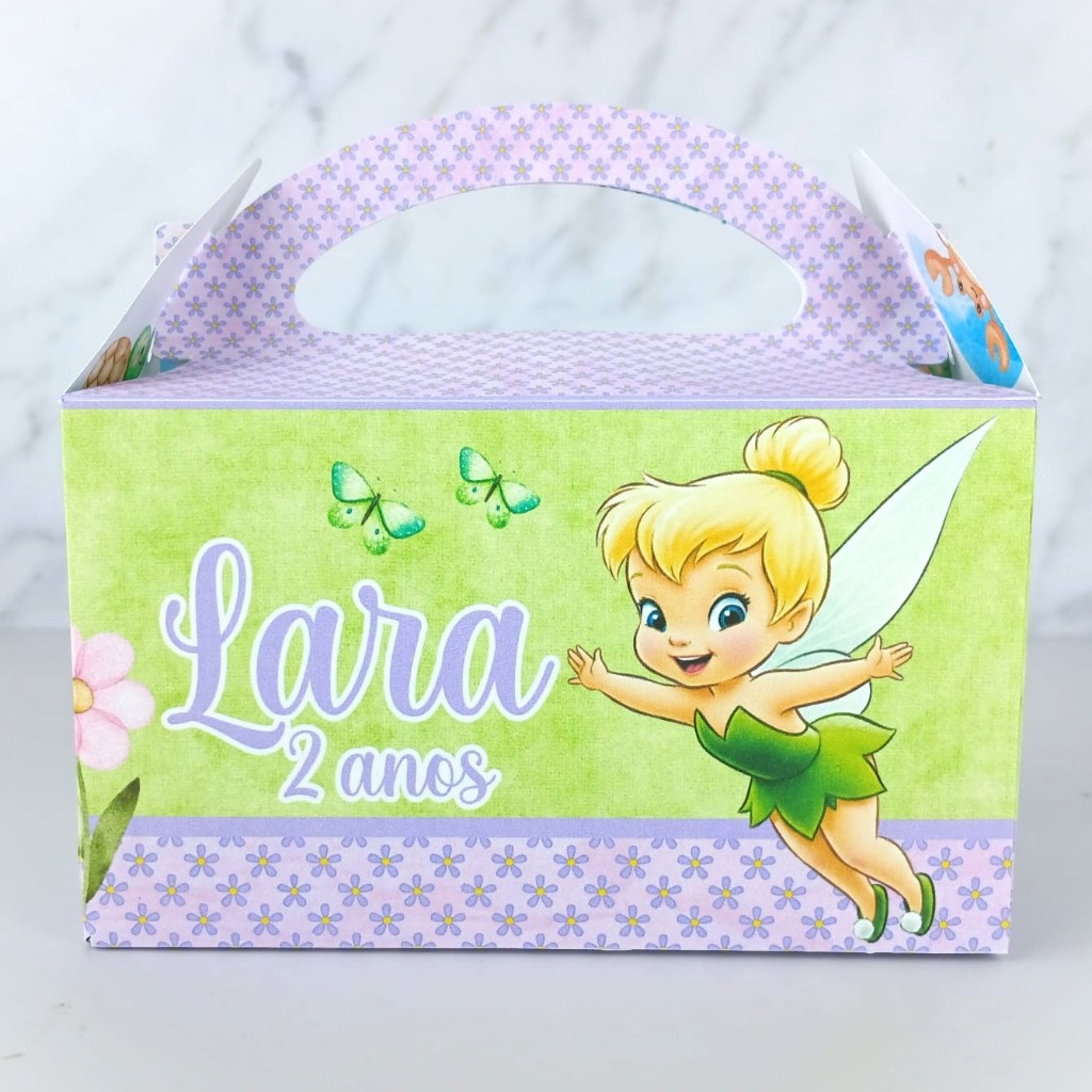 Maletinha Sininho Baby Personalizado PEGUE E MONTE Tinker Bell Baby Lembrancinha de Aniversário