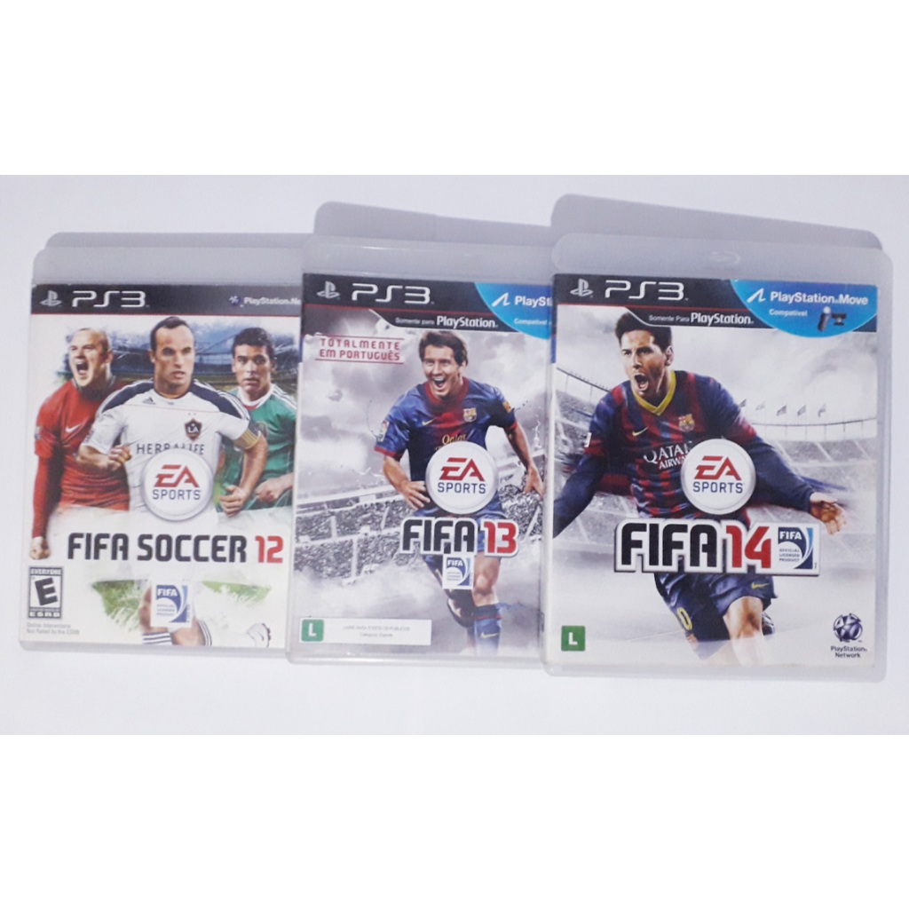 Kit 3 jogos futebol Ps3 ( FIFA SOCCER 12 - FIFA 13 - FIFA 14 )