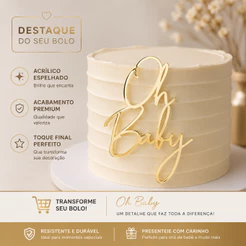 Topo do Bolo Acrilico Personalizado