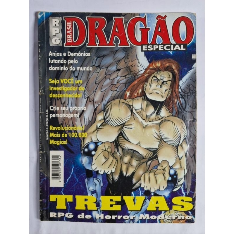 Revista Dragão Brasil Especial Trevas RPG de Horror Moderno Livro Dungeons Dragons Vampire