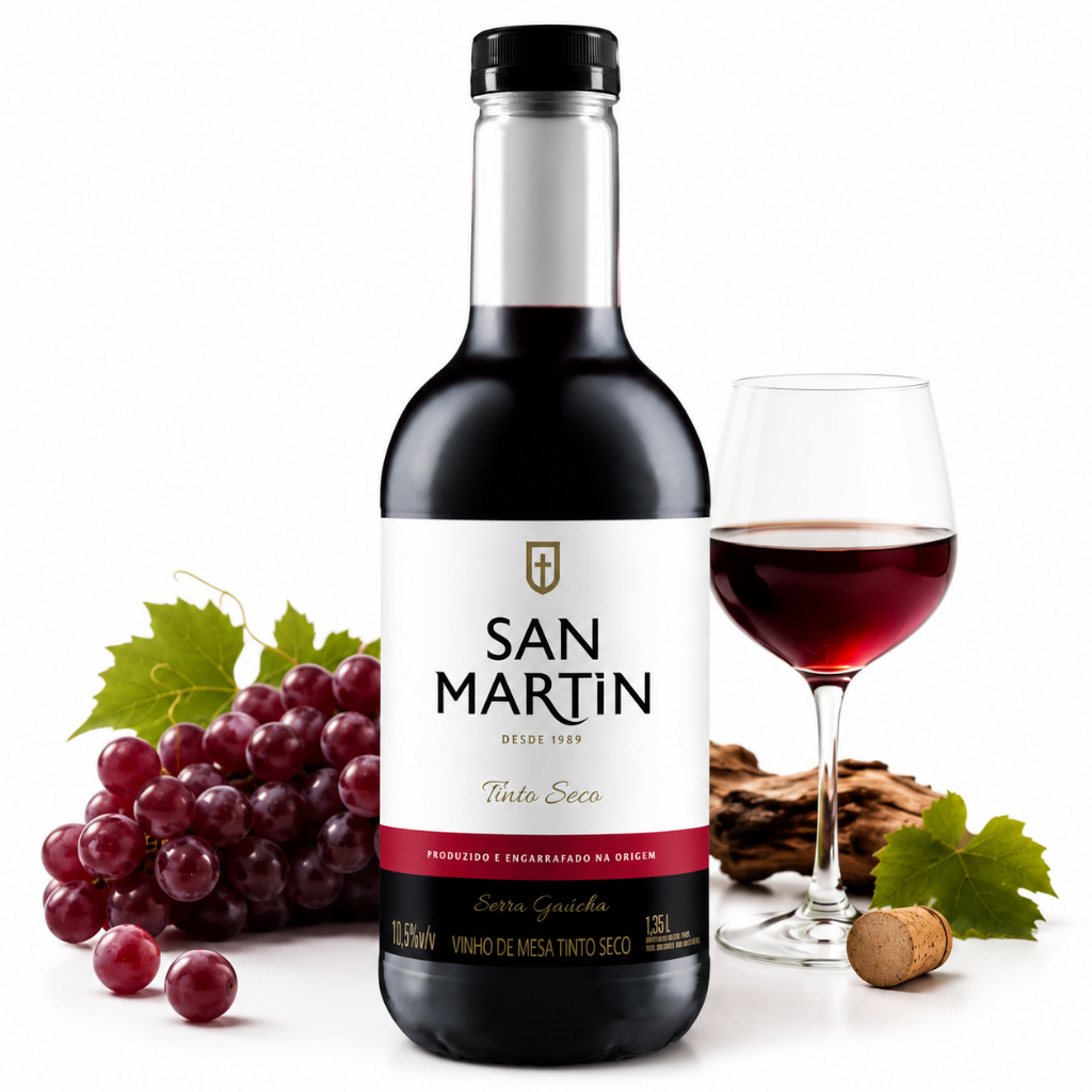 Vinho Tinto Seco San Martin 1,35L PET Serra Gaúcha