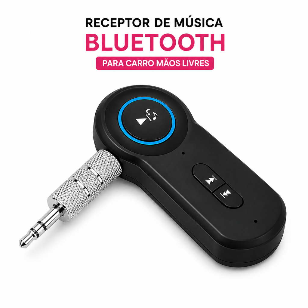 Receptor de Música Bluetooth para Carro - Anatel