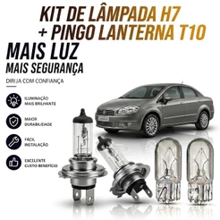 Lampada farol BAIXO + LANTERNA LINEA 2007 ATÉ 2016