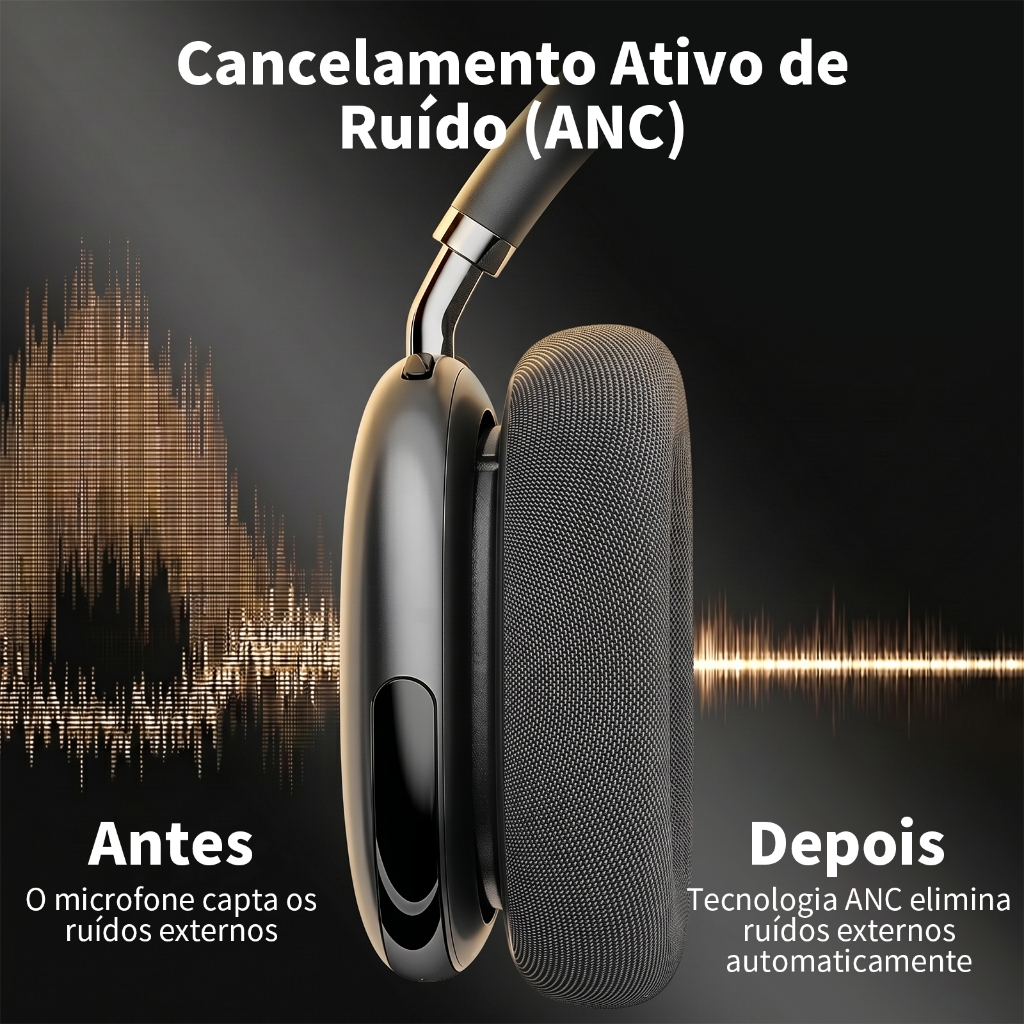 Fone de Ouvido Bluetooth Sem Fio BML A500 com ANC Híbrido — foto 5