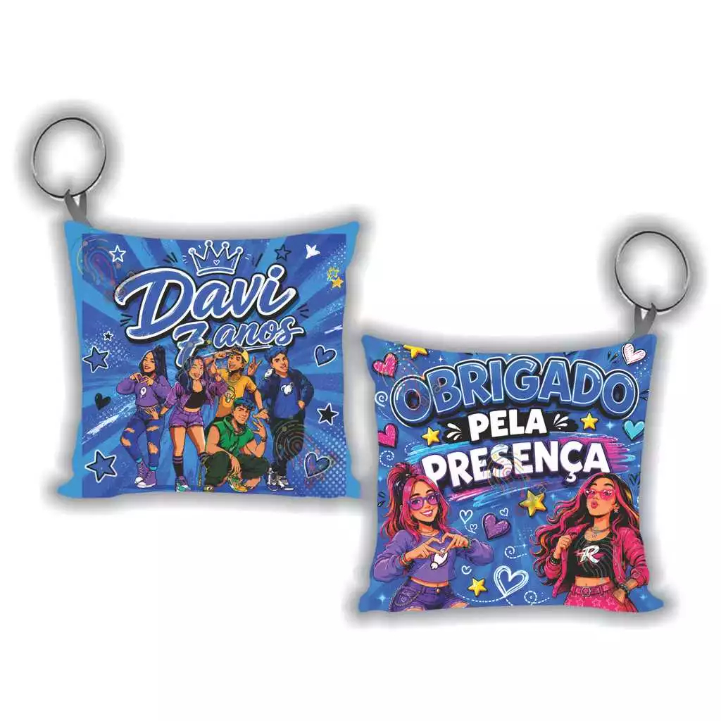 Lembrancinhas Almochaveiros Chaveiros Aniversário Personalizadas Turma Emilly Vick Os Rosa Infantil