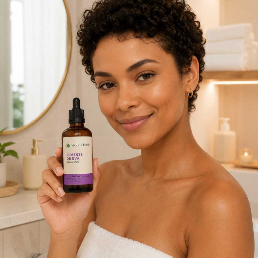 Óleo vegetal puro natural de semente de Uva 100 ml Cabelo e Pele — imagem 2 de 2