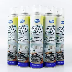 KIT 5 LIMPADORES A SECO de Estofados, Carpet e Teto de Veículos ZIP Mundial Prime 300ml SOFÁS, COLCHÕES E TAPETES