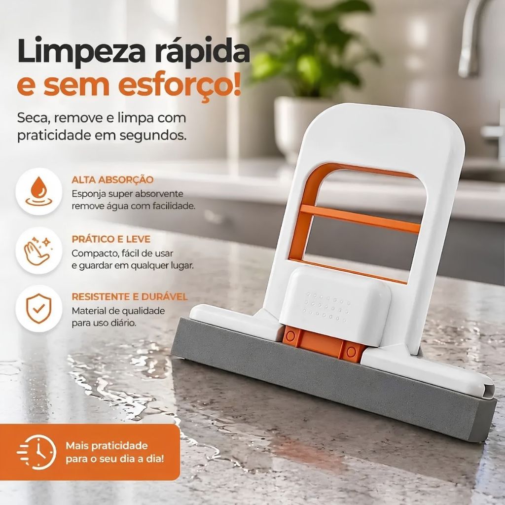 Mini Rodo Esfregão Absorvente Portátil Limpeza Multifuncional Mop de Mesa Limpeza Esponja Duhome