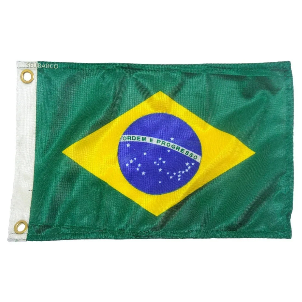 Bandeira Do Brasil De Uso Náutico 22 X 33 Cm Bandeira Do Brasil