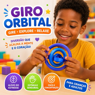Recurso Terapêutico Giro Orbital | Autismo TEA TDAH Ansiedade | Foco Concentração | Brinquedo Sensorialt