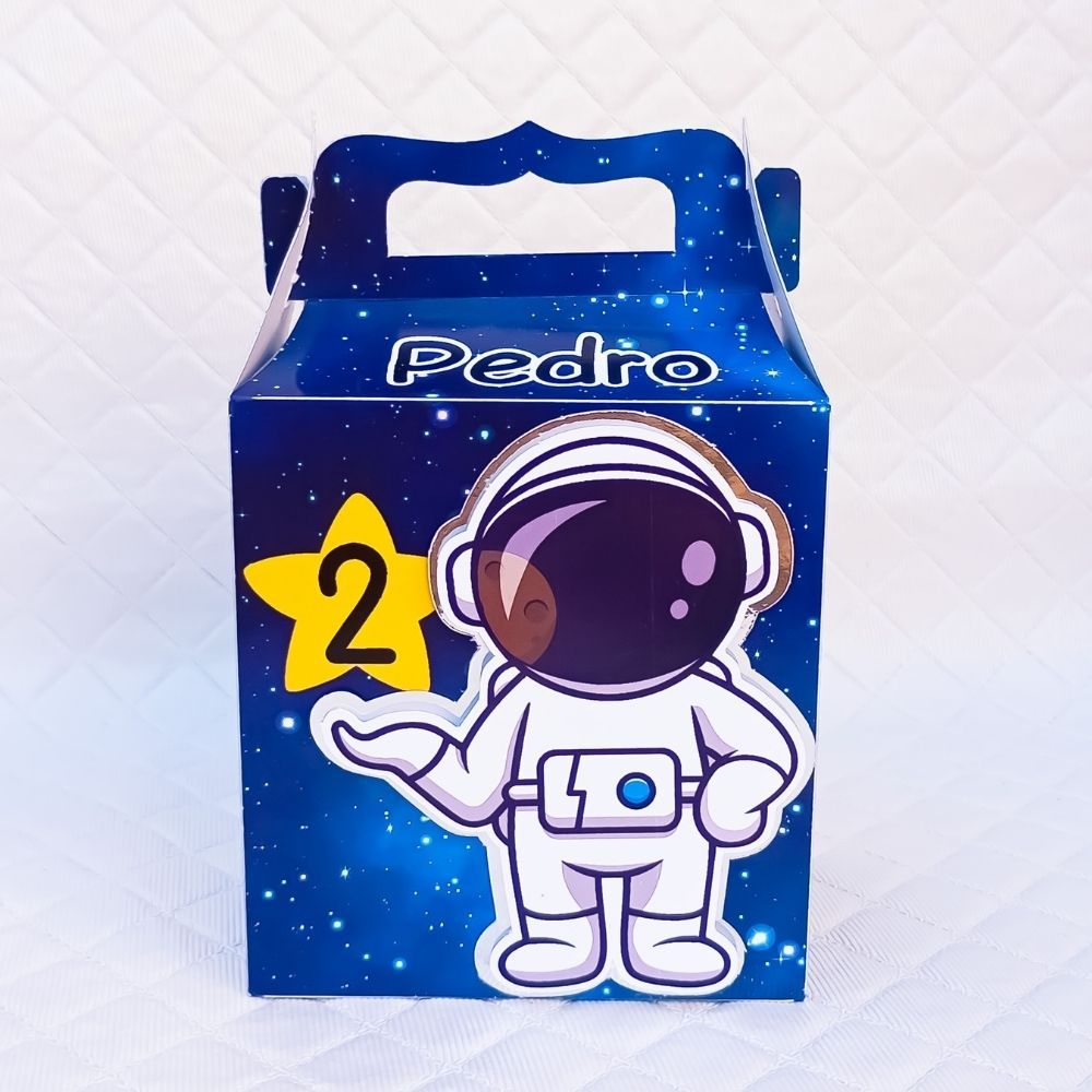 Caixa Maleta ASTRONAUTA Personalizada Lembrancinha de Festa /Aniversário/ Festa Infantil