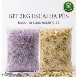 Escalda Pés Relaxante 2kg Lavanda e Camomila - Spa dos Pés Profissional