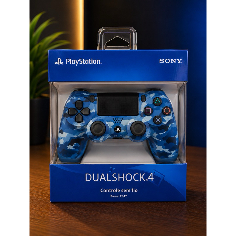 Controle PS4 DualShock 4 Sem Fio Bluetooth Joystick Compatível PC TV