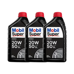 Kit 3 Óleos Mobil Super 20w50 Mineral Original Carro