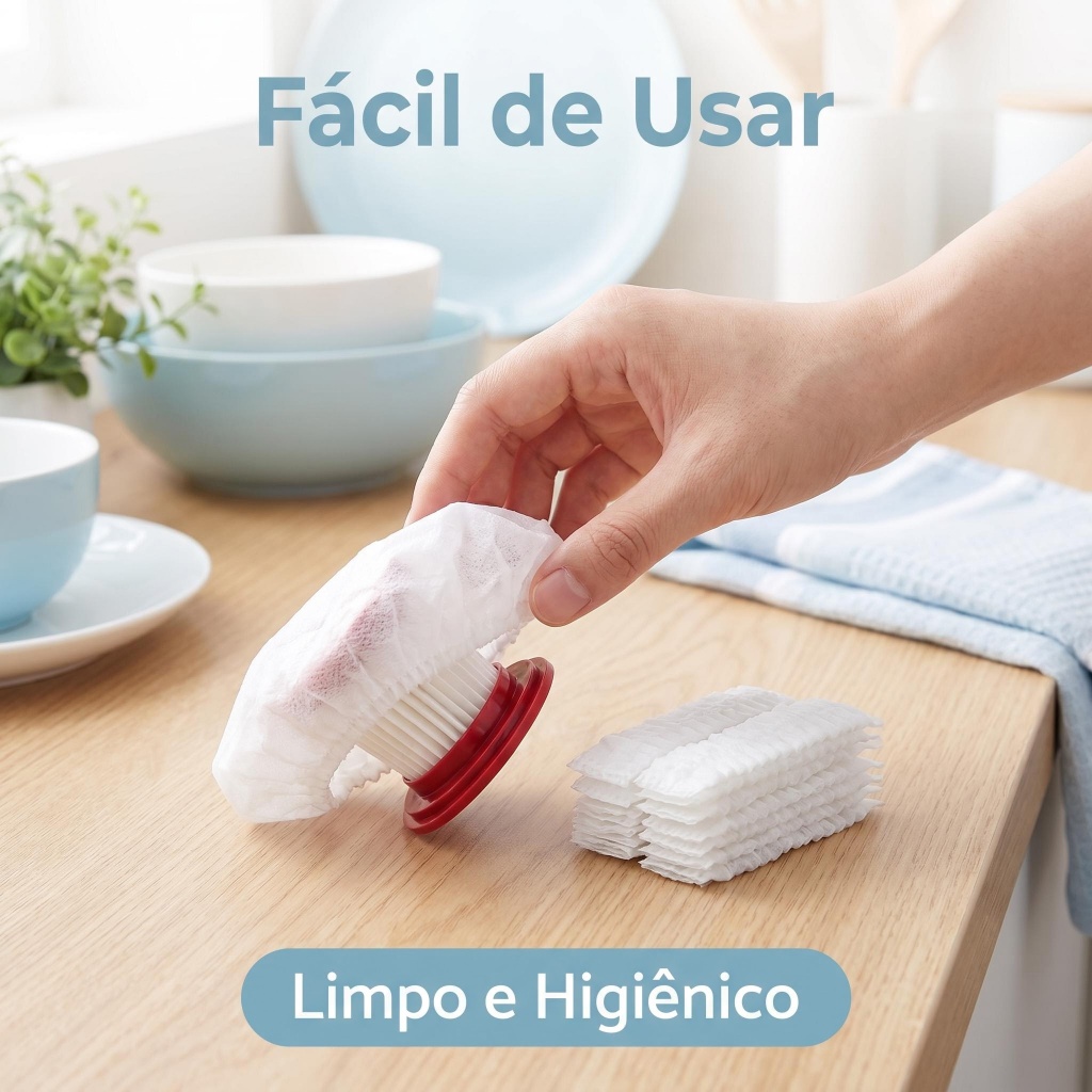 Capa Protetora para Filtro Aspirador 100/200/300 Peças Fácil Uso