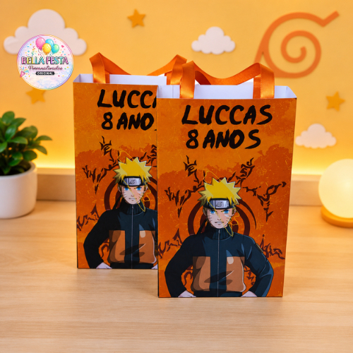 sacolinha surpresa personalizada lembrancinha naruto festa infantil