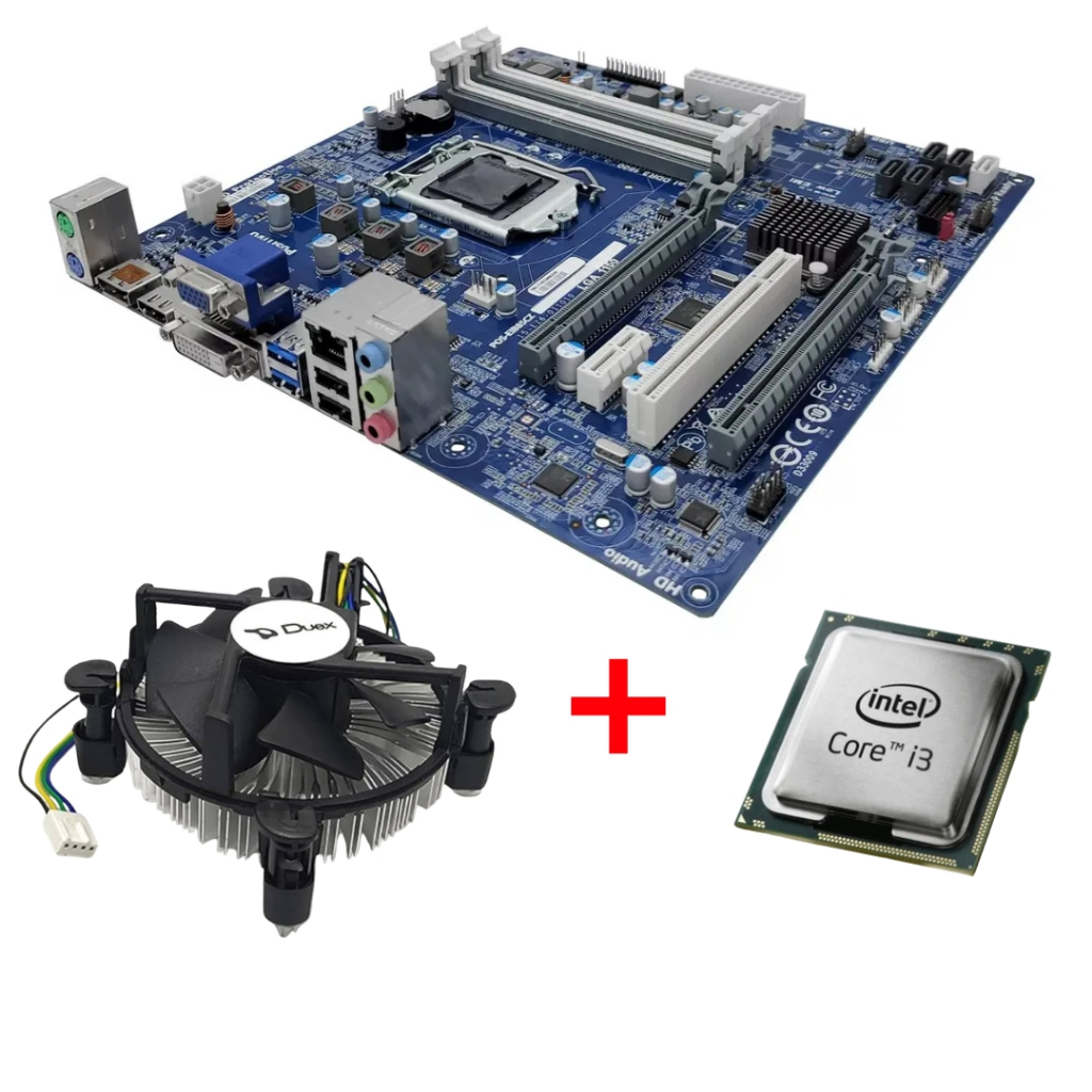 Kit Upgrade Placa-Mãe LGA 1150 + Processador Intel Core i3 4ª Geração
