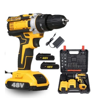 Parafusadeira Furadeira 48V 1/2 Baterias Com Maleta e Acessorios Completo