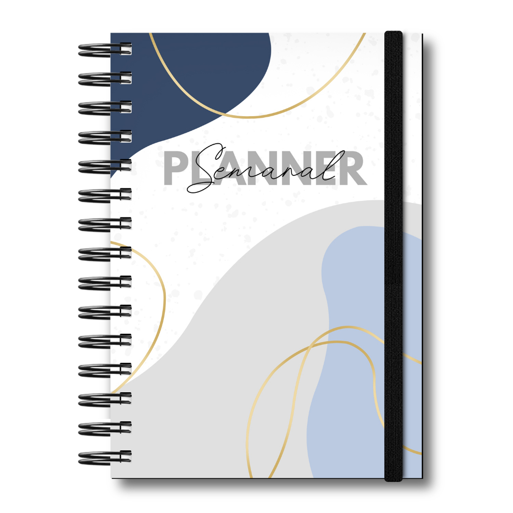 Agenda Planner Semanal Visão Semana Capa Dura A5 100 Páginas Planejamento Semanal Organização