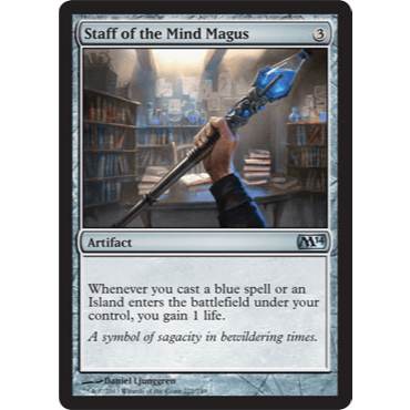 Cajado do Magus da Mente (Vida) - - Magic The Gathering