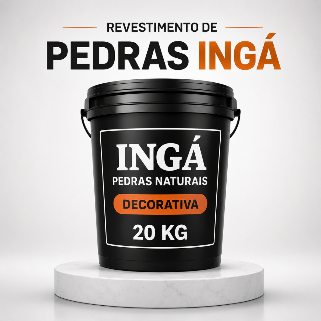 Revestimento Efeito Pedra Natural 20kg Para Paredes Fachadas Muros Salas e Áreas Gourmet Premium