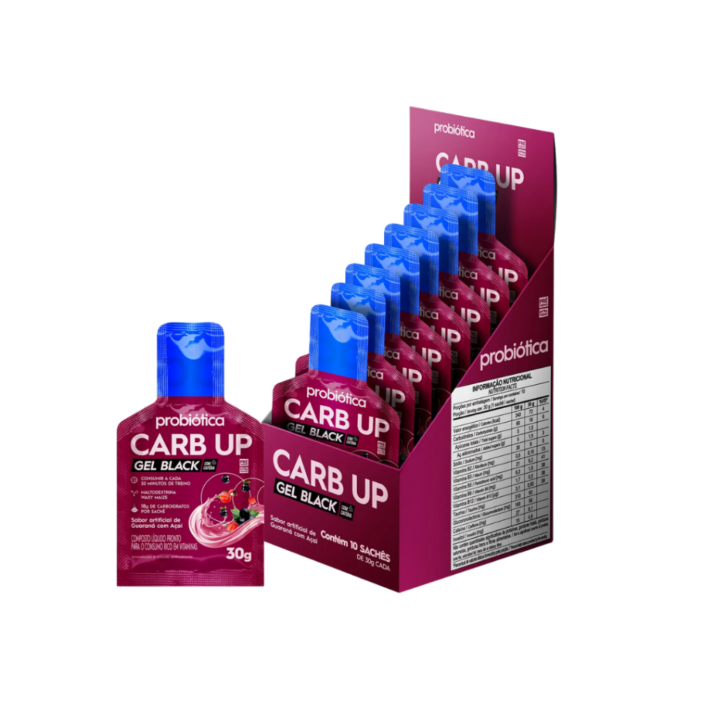Carb Up Gel Black - caixa c/10 - Probiotica
