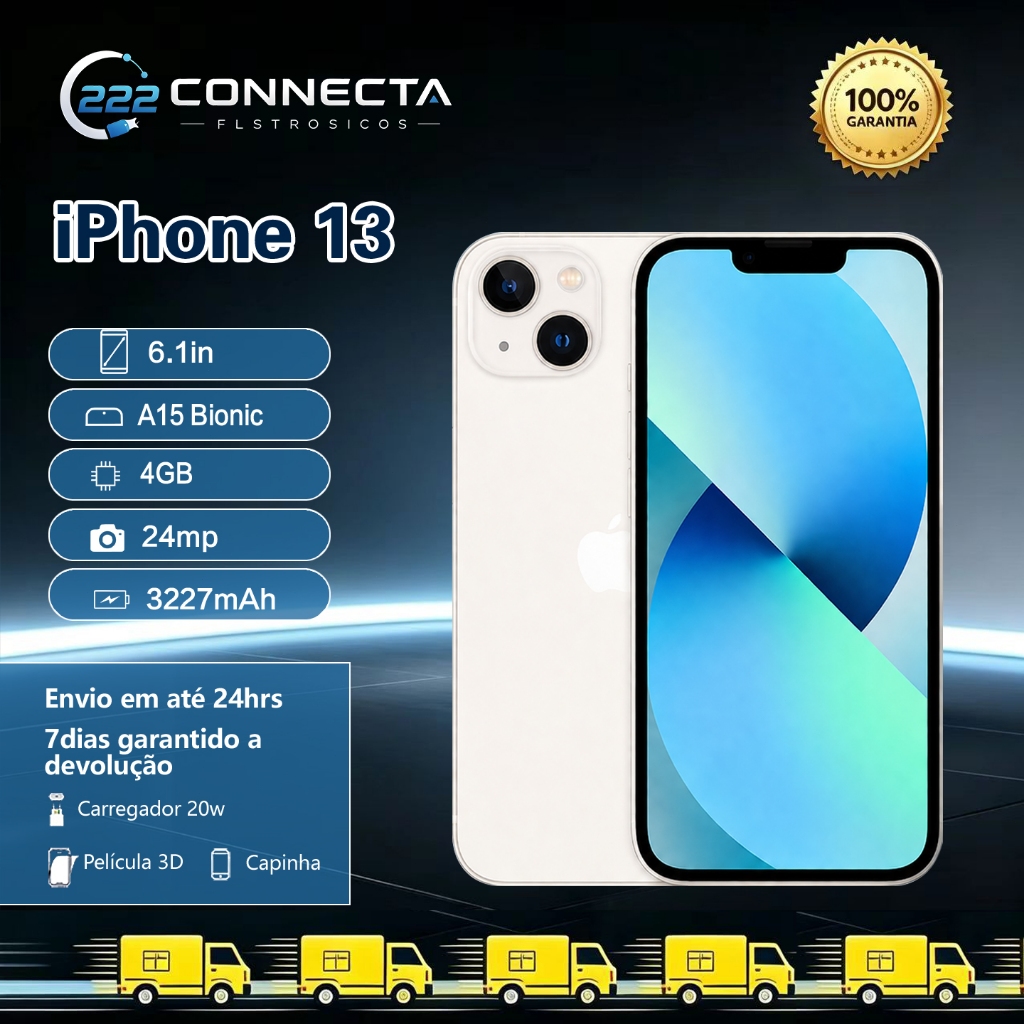 Celular Apple iPhone 13 128GB/256GB VITRINE