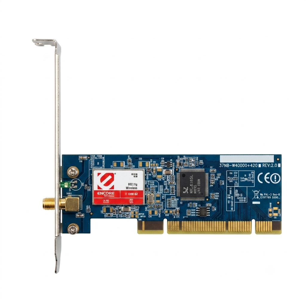 Placa Rede Wifi PCI Encore ENLWI-G2 54mbps Antena Inclusa