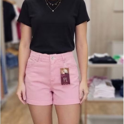Short Jeans Rosa - Novidade! 💖