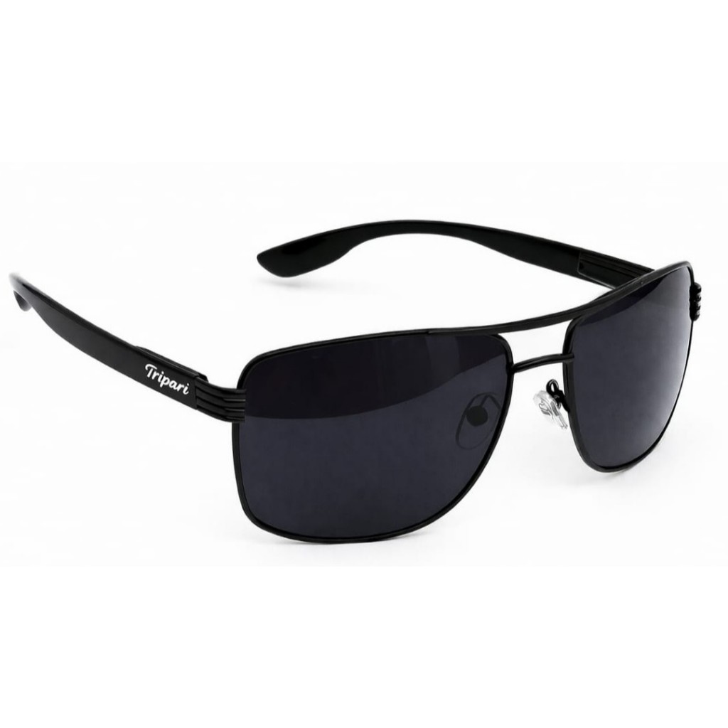 Óculos de Sol Masculino com proteção UV400 Preto com molas nas hastes Clássico Casual Estiloso 797