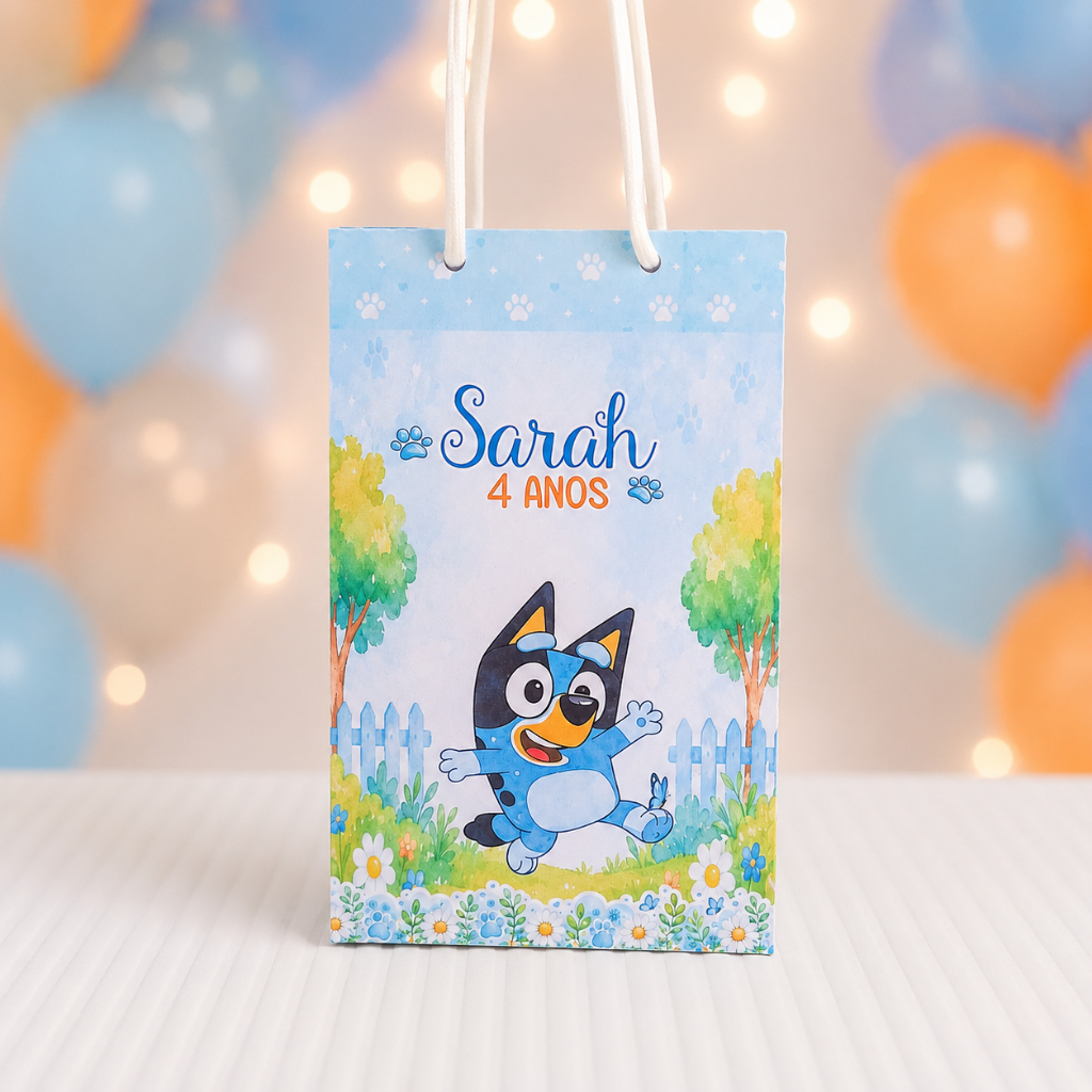 Sacolinha BLUEY -  Lembrancinha - personalizados - aniversário - caixinhas