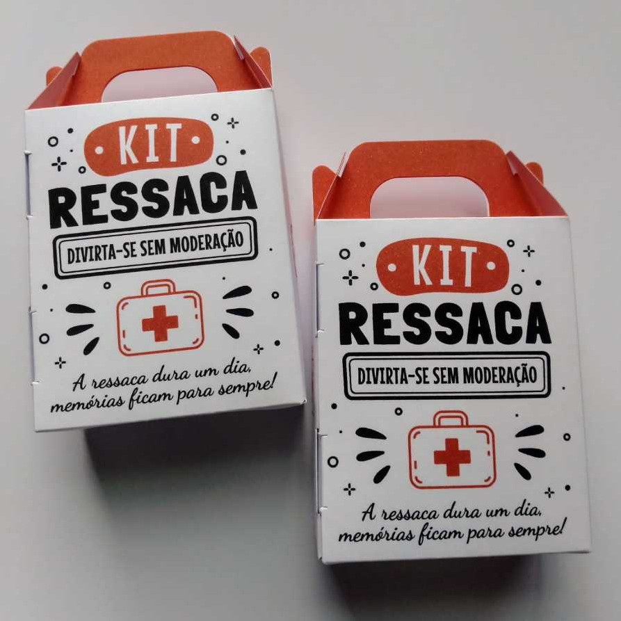 Sacolinhas Kit Ressaca Lembrancinhas Divertidas Casamento, Aniversário, Formatura