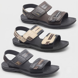 Sandália Masculina Danper Original Confortável Solado Borracha Velcro Motoqueiro Dia a Dia